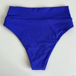 Momma the rylee jo high waist bikini swim bottom in violet size small